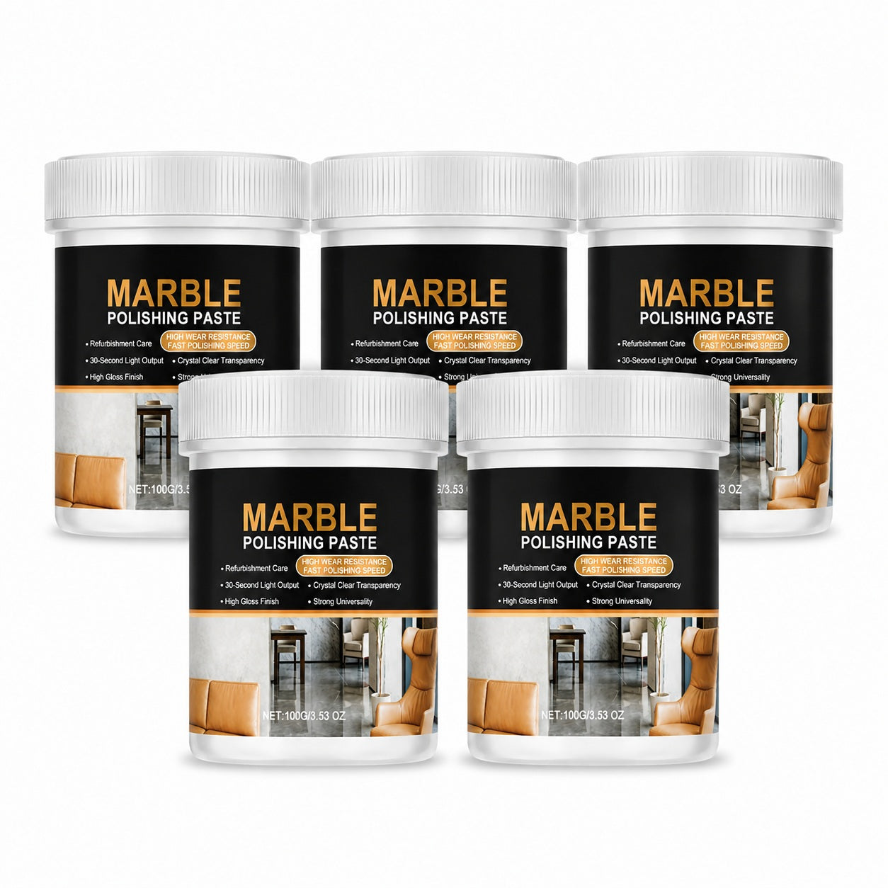 A Brighter Finish in One Routine 🧽✨ Marble Surface Polish (offer)