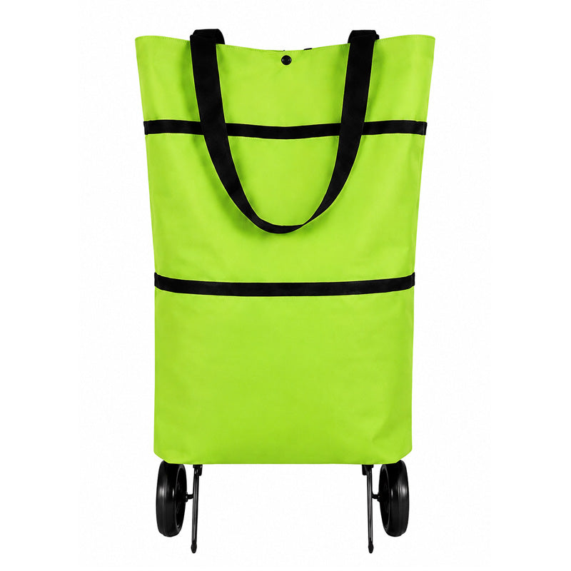 Foldable 2-in-1 Rolling Tote Bag