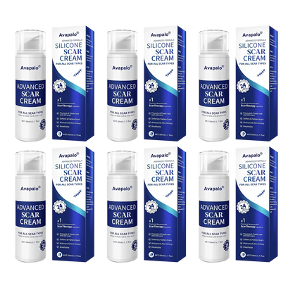 Avapalo® Advanced Silicone Scar Gel – Professional Scar Removal Cream for Surgical Scars, Keloids, Stretch Marks, C-Section & Old or New Scars Repair Treatment