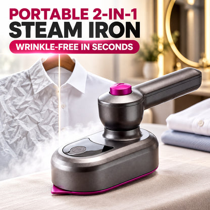 Everyday Wrinkle Fix 💨👗 90° Rotating Portable Steamer