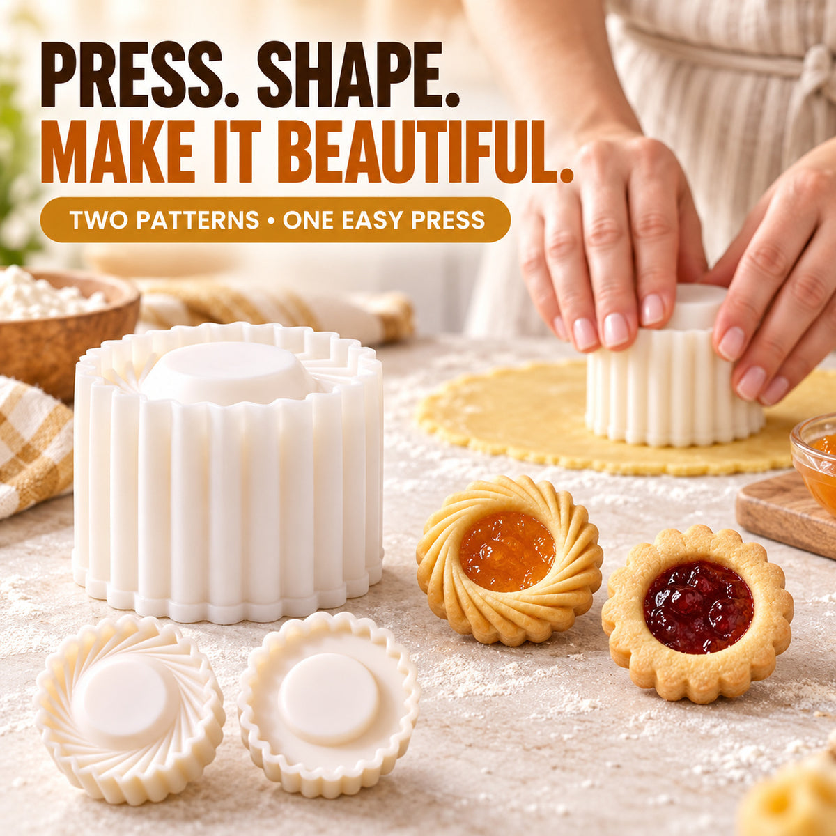 Shape, Fill & Decorate 🍓🧁 Reusable Pastry Press Mold