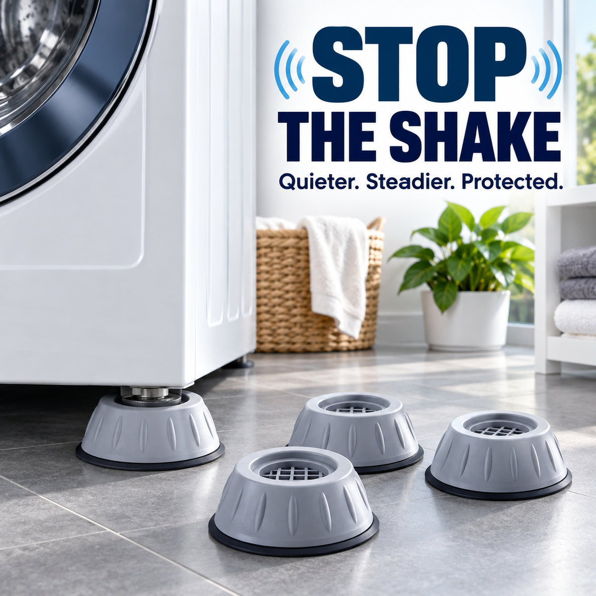 Protect Floors, Settle Movement | Vibration-Damping Appliance Pads 🛡️〰️🏡