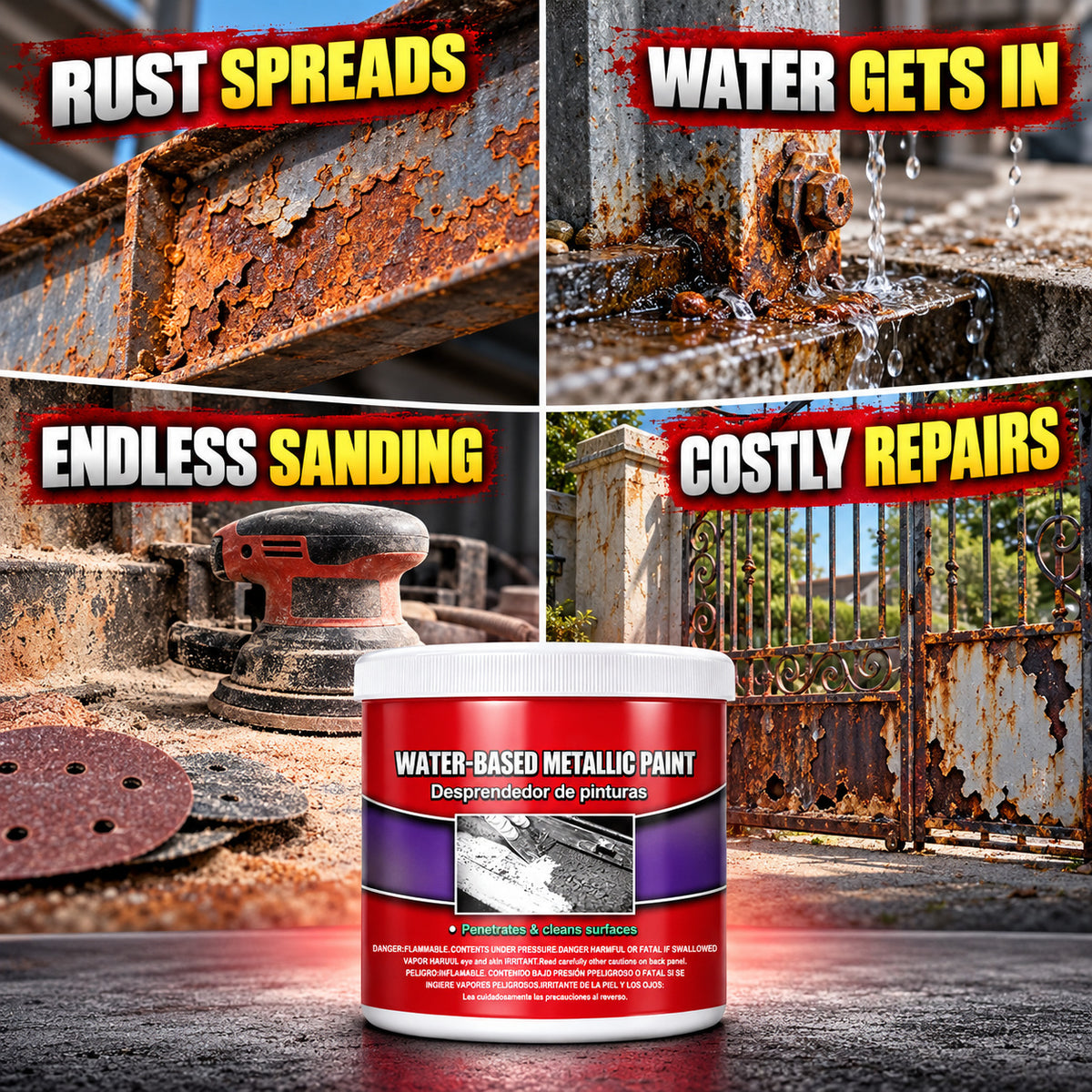 Restore Rusty Surfaces 🔩💦 Deep-Penetrating Metal Protection