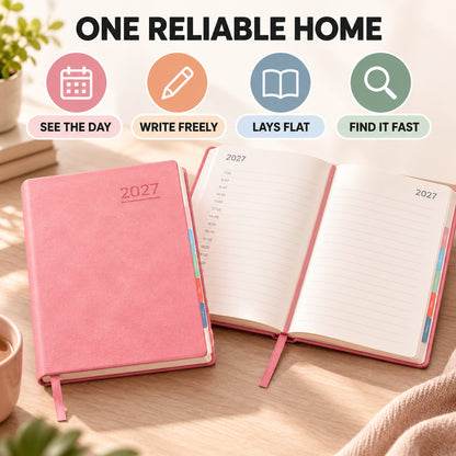 2027 Minimalist Daily Planner Notebook