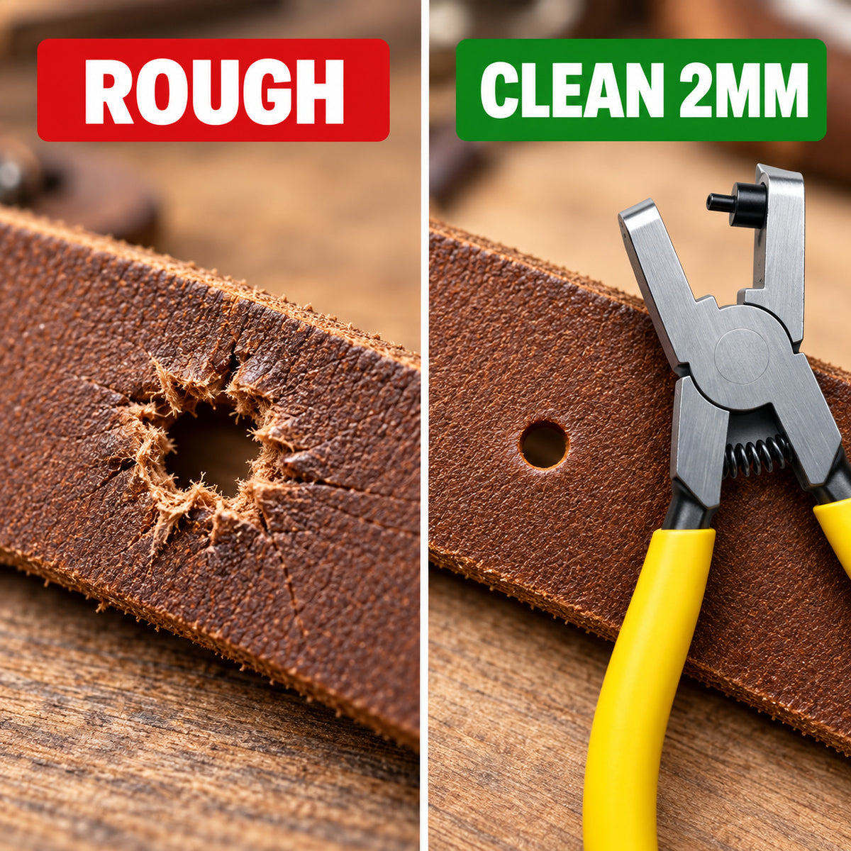 Portable 2mm Watch Strap & Leather Hole Punch Plier