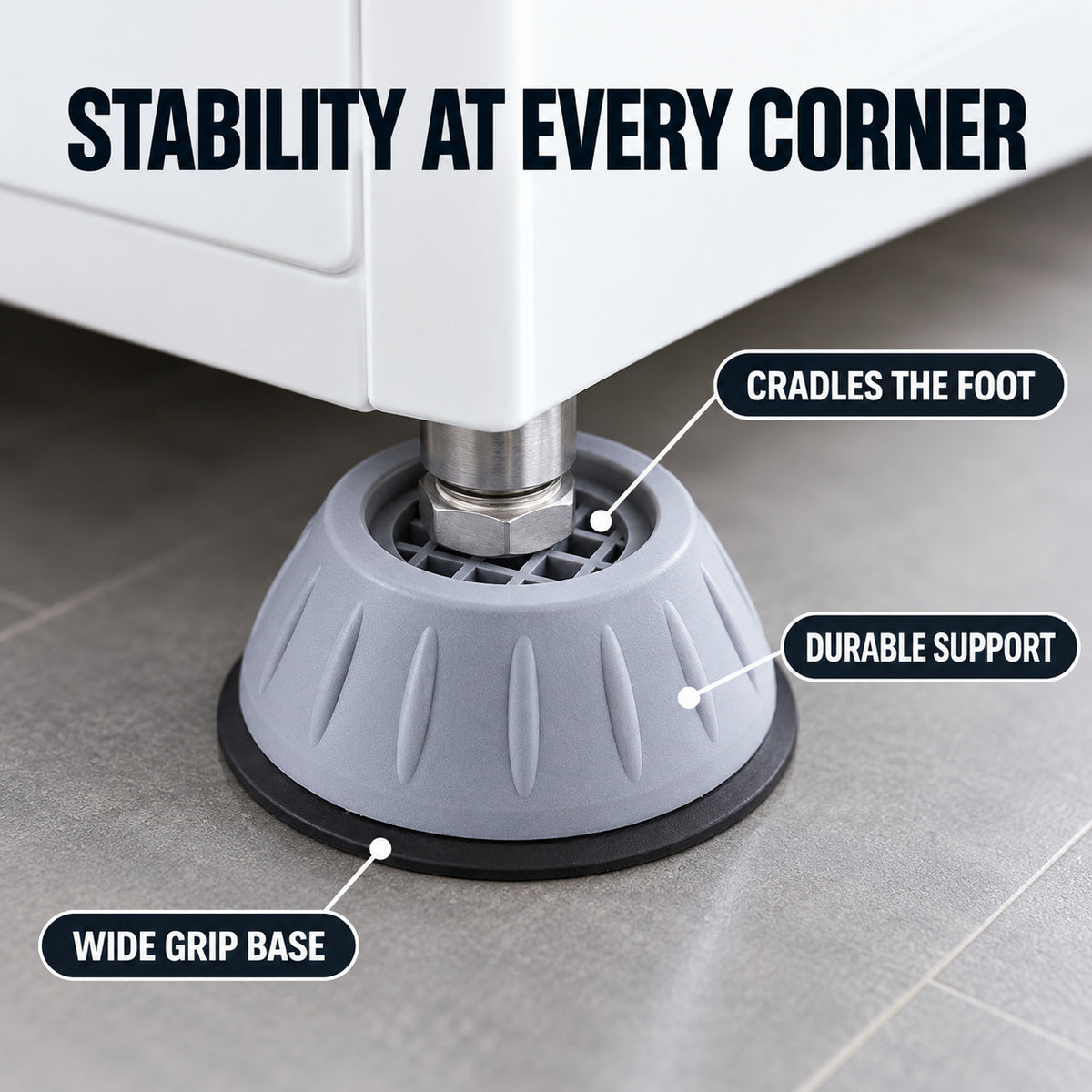 Protect Floors, Settle Movement | Vibration-Damping Appliance Pads 🛡️〰️🏡