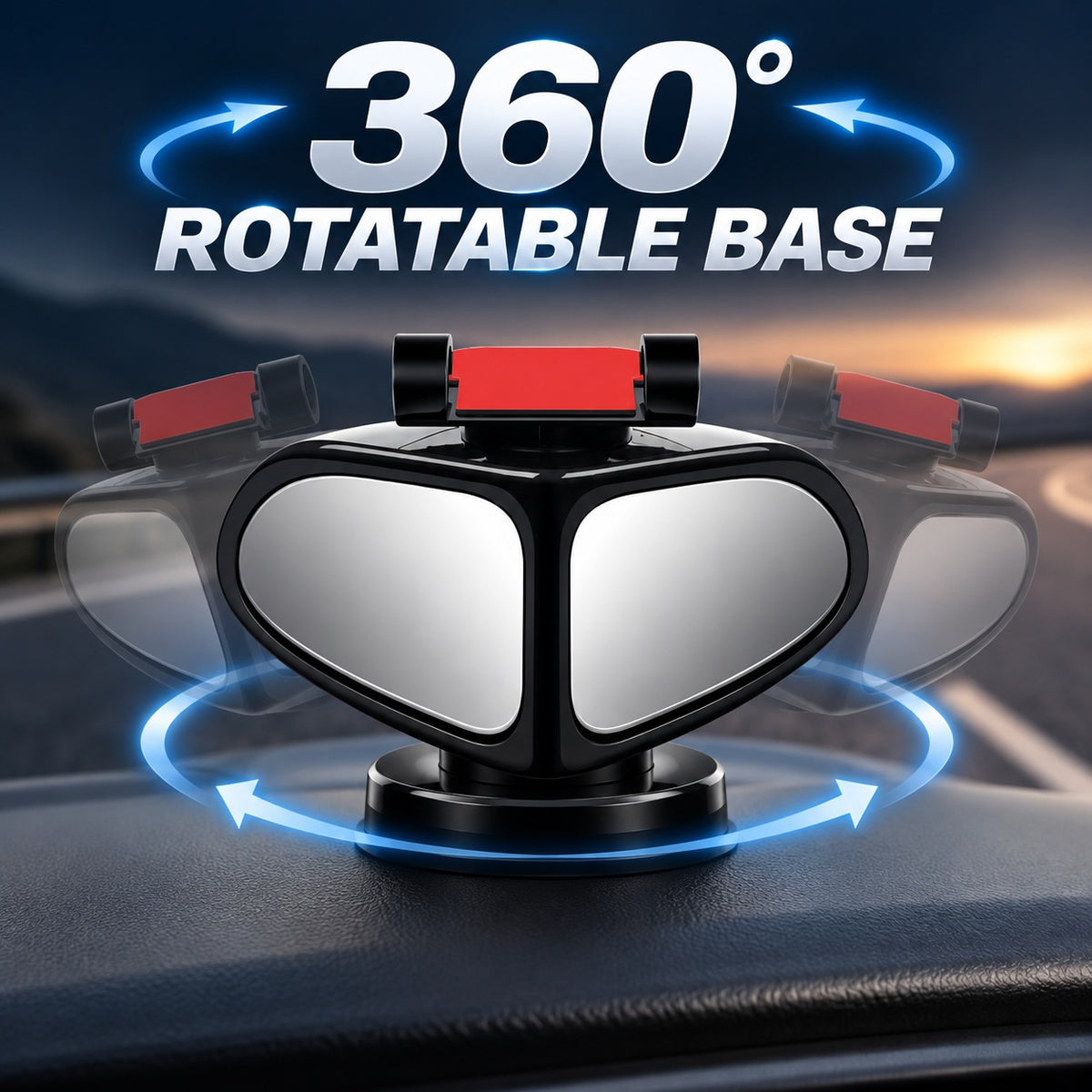 Dual-View 360° Adjustable HD Parking Mirror