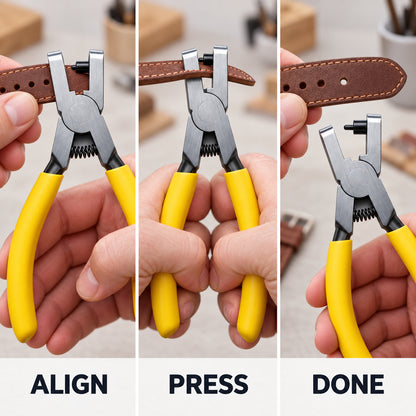 Portable 2mm Watch Strap & Leather Hole Punch Plier