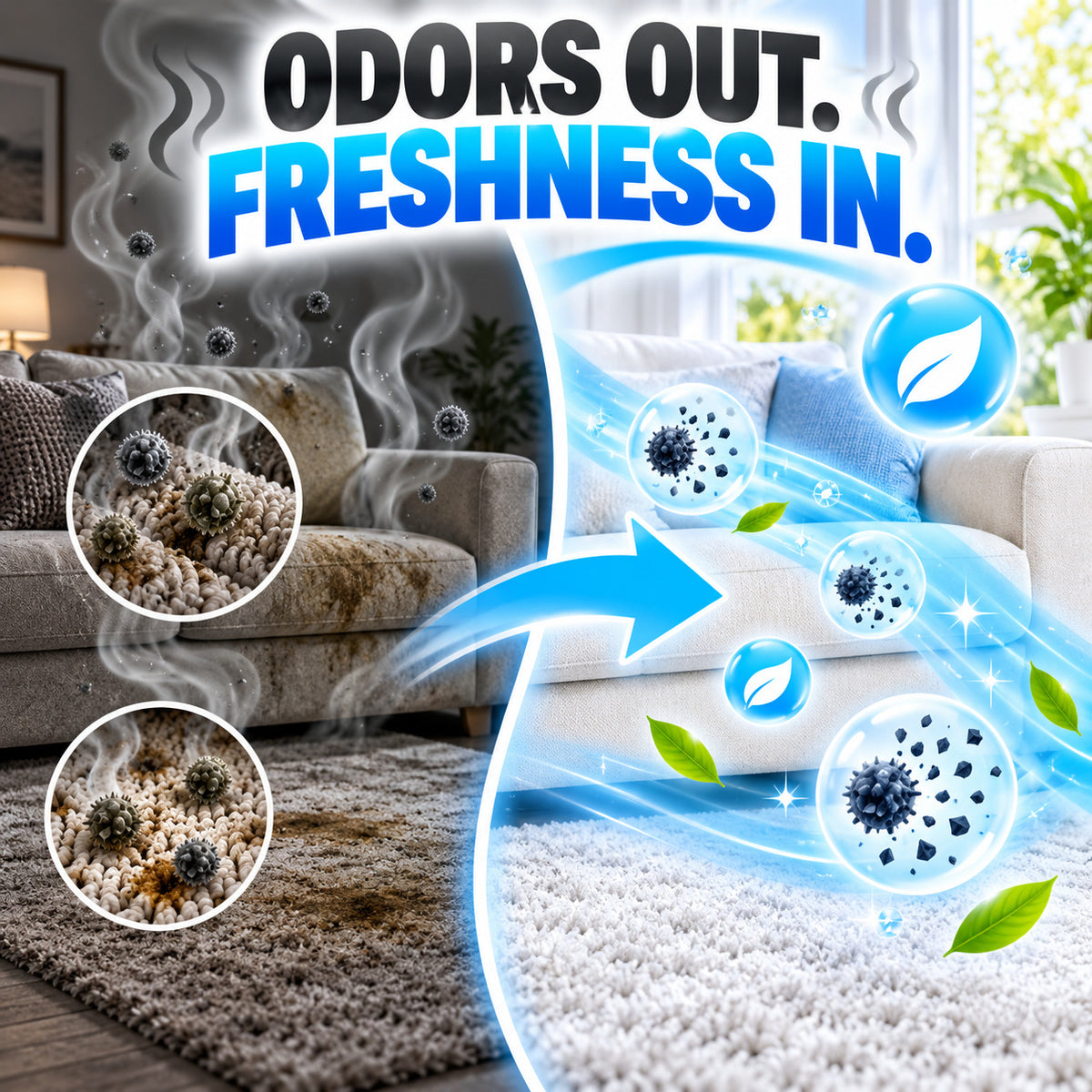 Deep Cleaning Carpet & Upholstery Cleaner Spray
