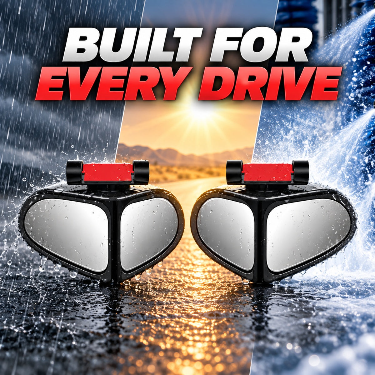 Dual-View 360° Adjustable HD Parking Mirror