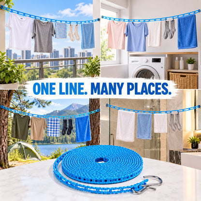 Windproof Hanger-Slot Clothesline