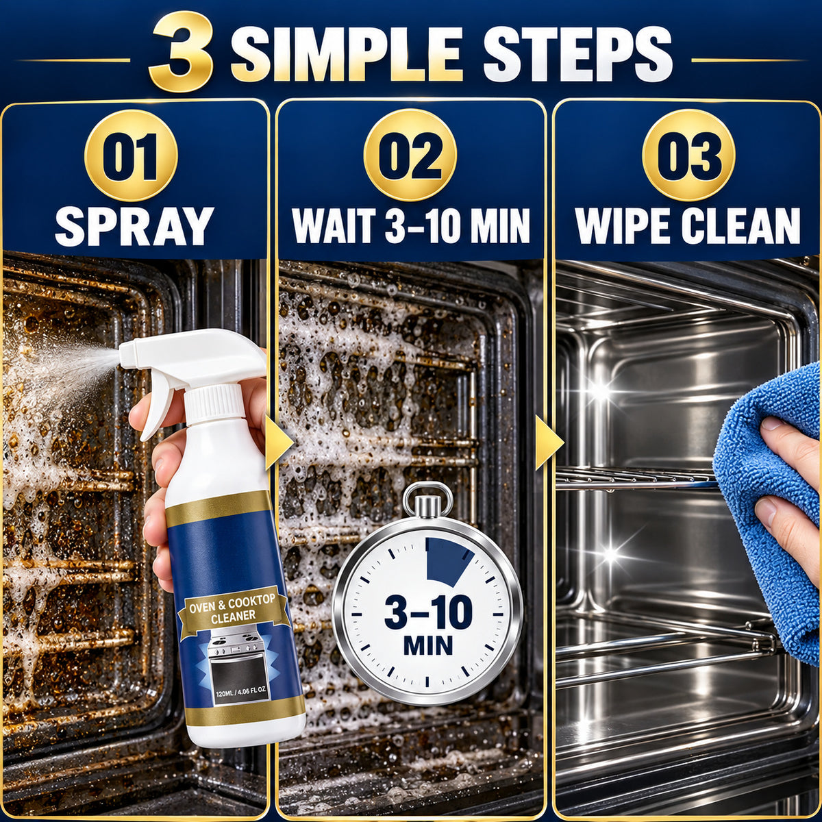 Heavy Duty Oven & Cooktop Cleaner Spray