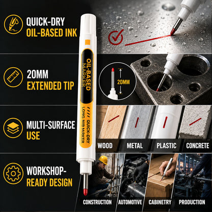 Precision Tip Quick-Dry Oil-Based Marker Pen