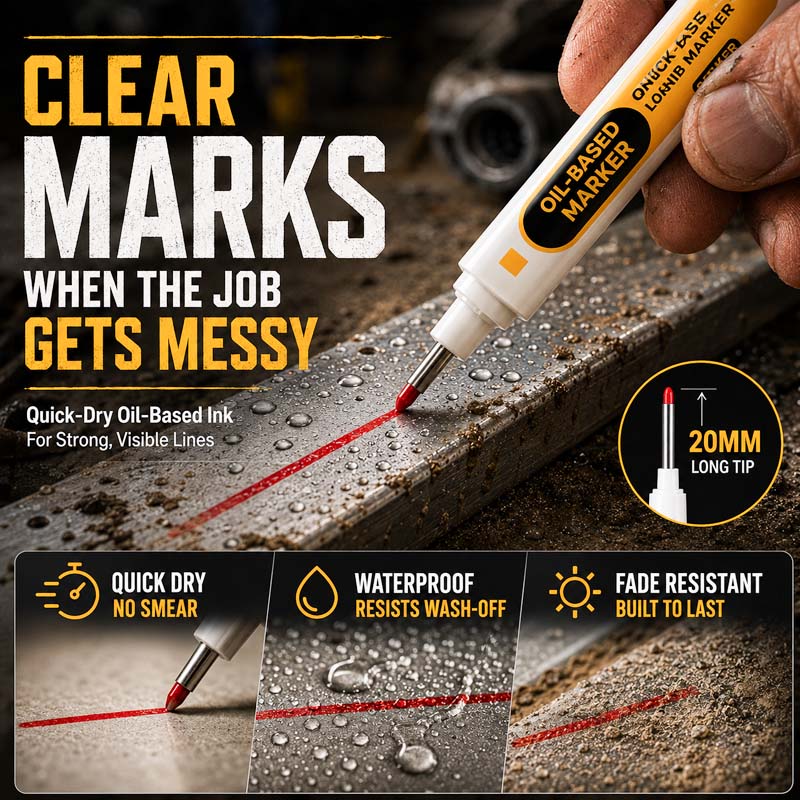 Precision Tip Quick-Dry Oil-Based Marker Pen