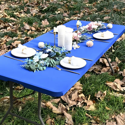 Vivia™ Stretch Fabric Table Top Cap Cover – Elastic Edge, Waterproof & Reusable
