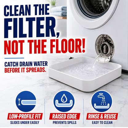 🌟LAST DAY SALE: ONLY $ 9.99!!🎁✨Universal Front-Load Washing Machine Drain Pan
