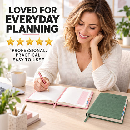 2027 Minimalist Daily Planner Notebook