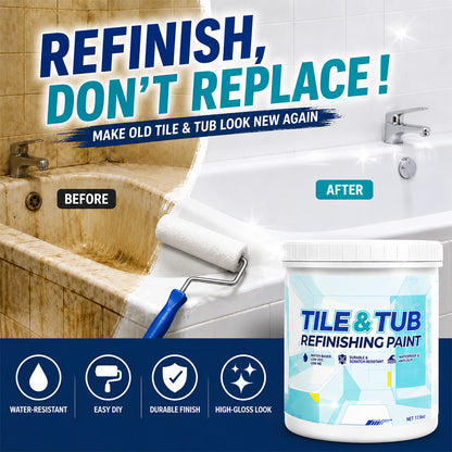 ⏳LAST DAY 50%OFF✨🛁 Premium Tile & Tub Refinishing Paint Kit