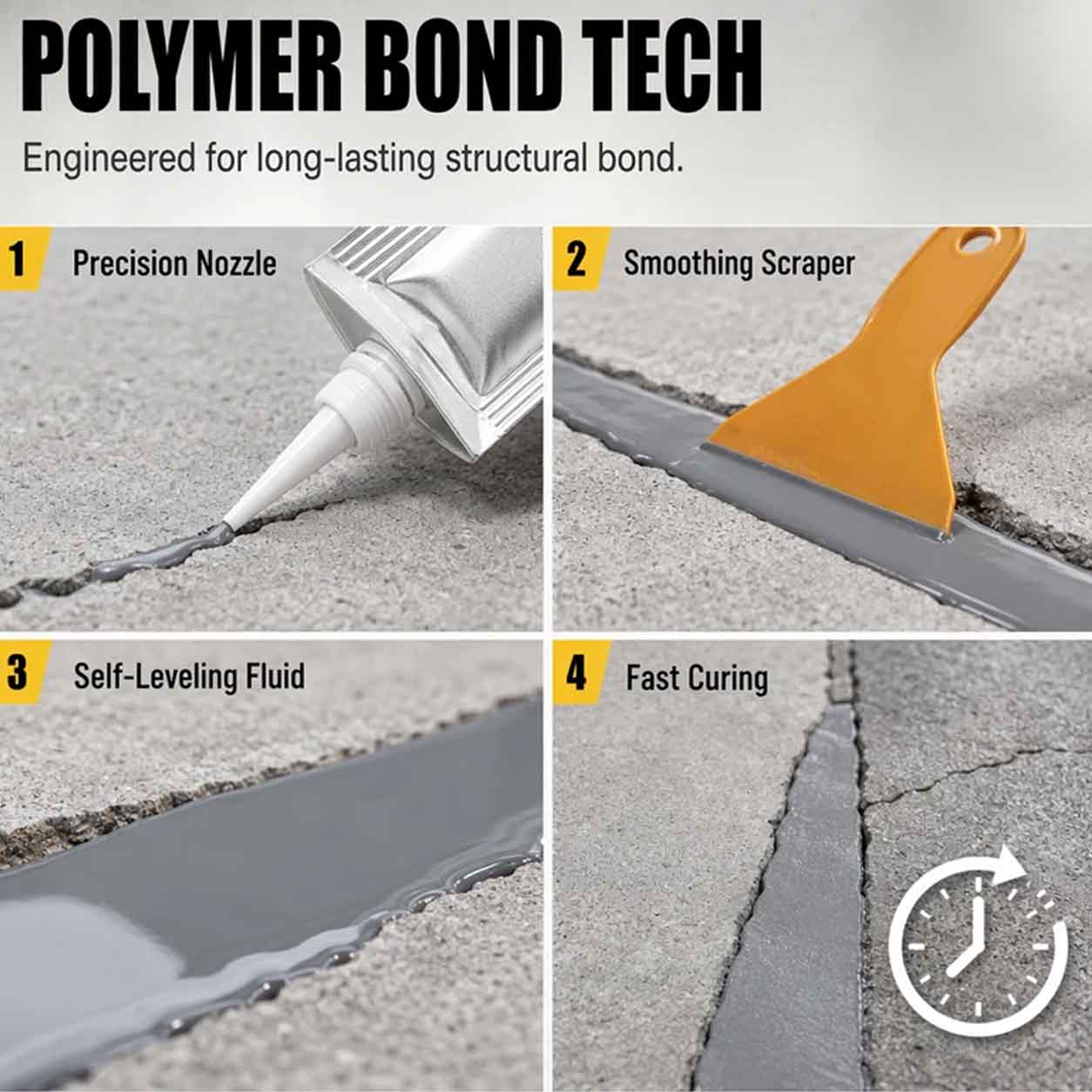 Waterproof Concrete Crack Filler & Sealant