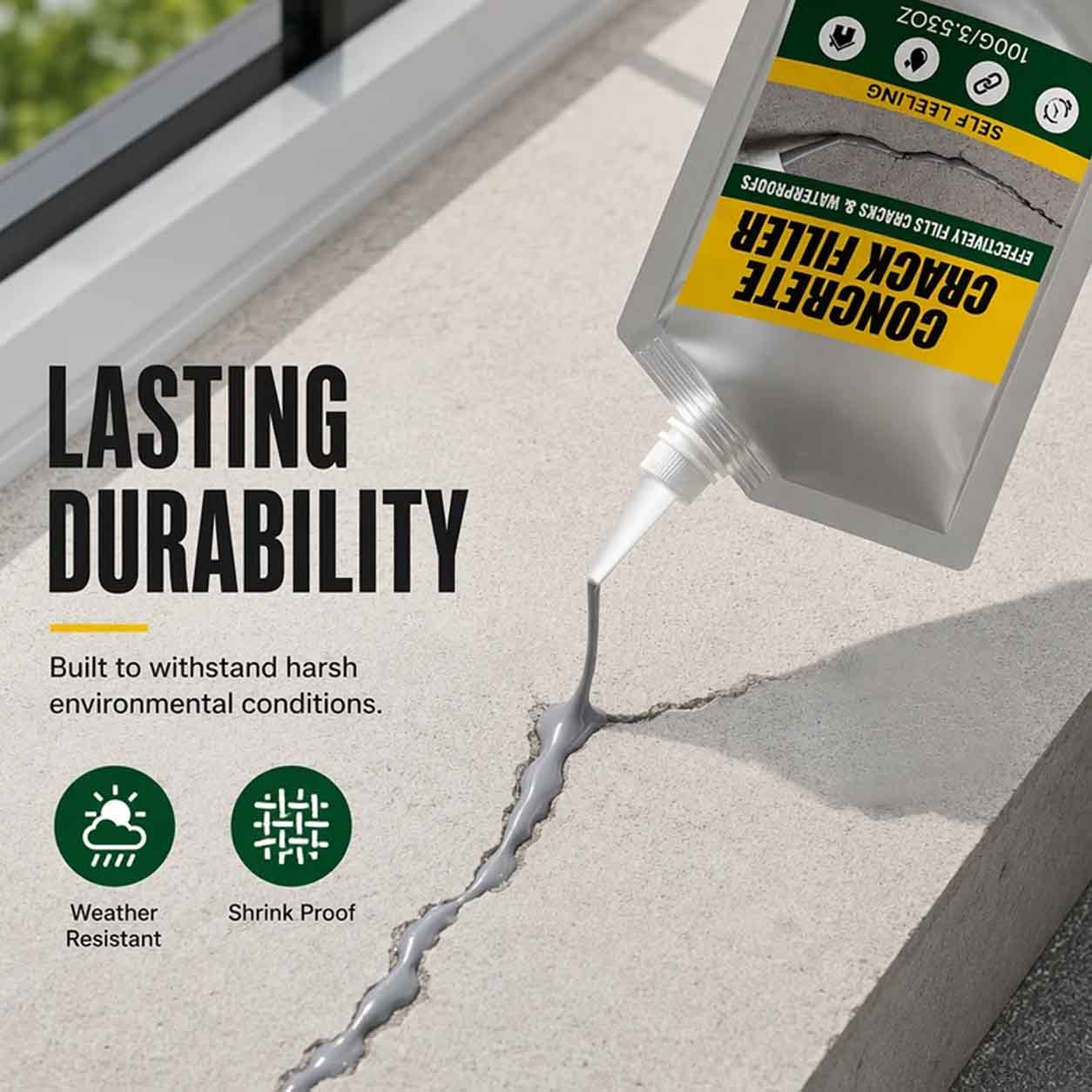 Waterproof Concrete Crack Filler & Sealant