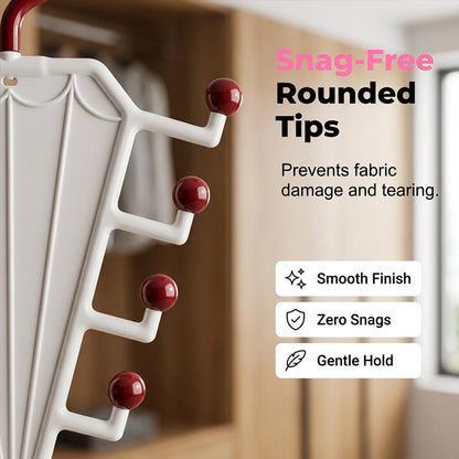 Multi-Functional V-Shaped Double Sided Hanger Storage Rack