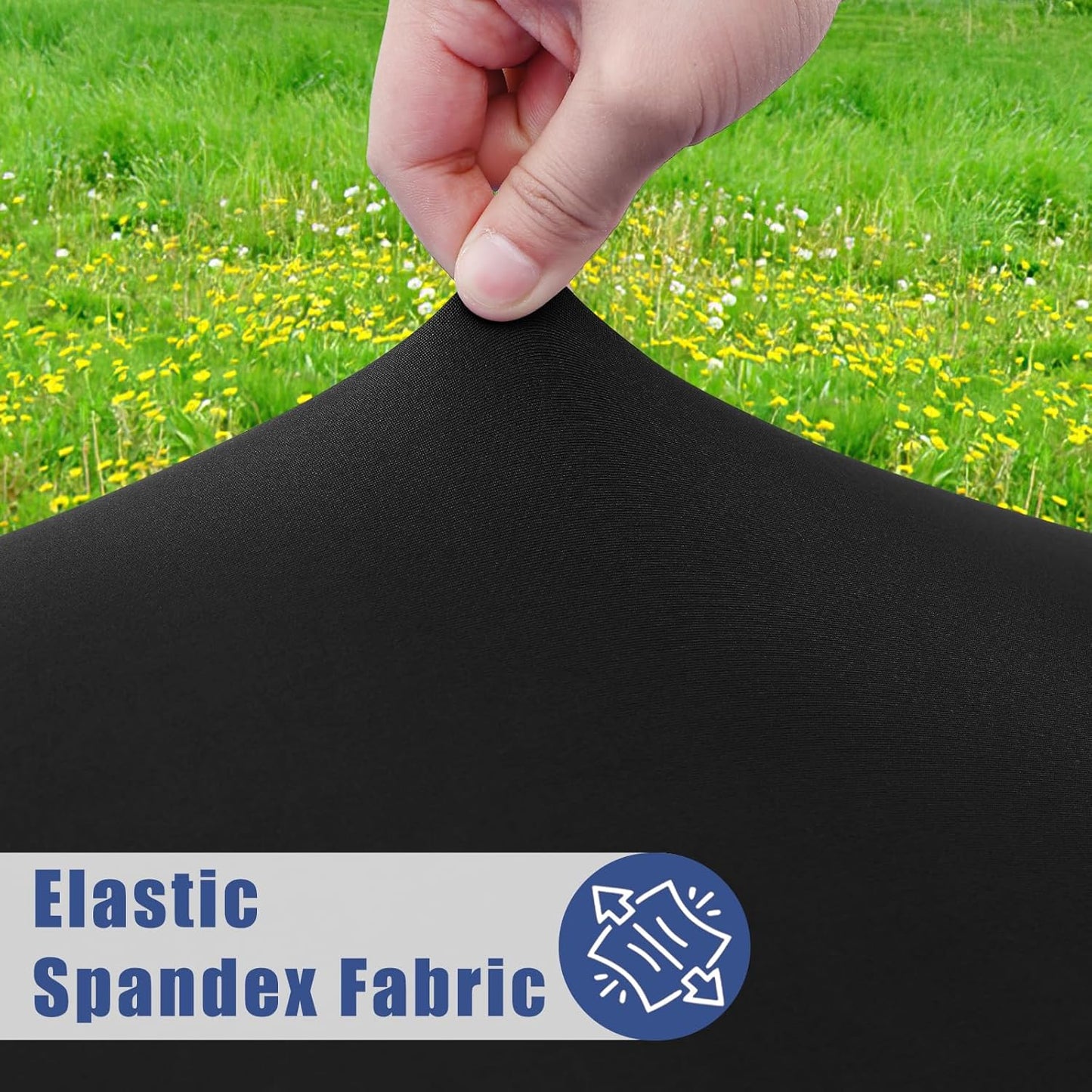 Vivia™ Stretch Fabric Table Top Cap Cover – Elastic Edge, Waterproof & Reusable