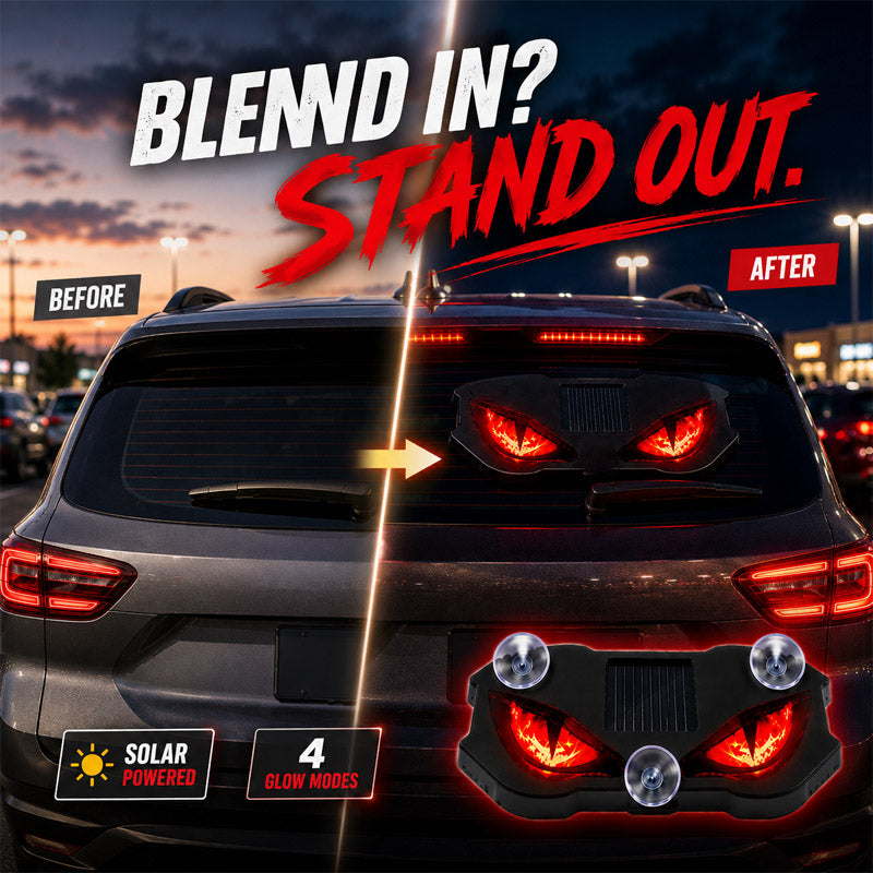 Solar-Powered LED Car Warning Light