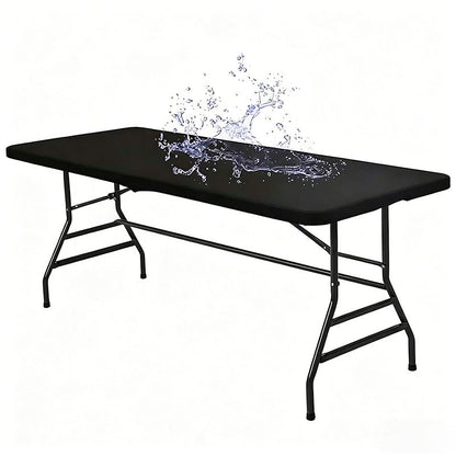 Vivia™ Stretch Fabric Table Top Cap Cover – Elastic Edge, Waterproof & Reusable