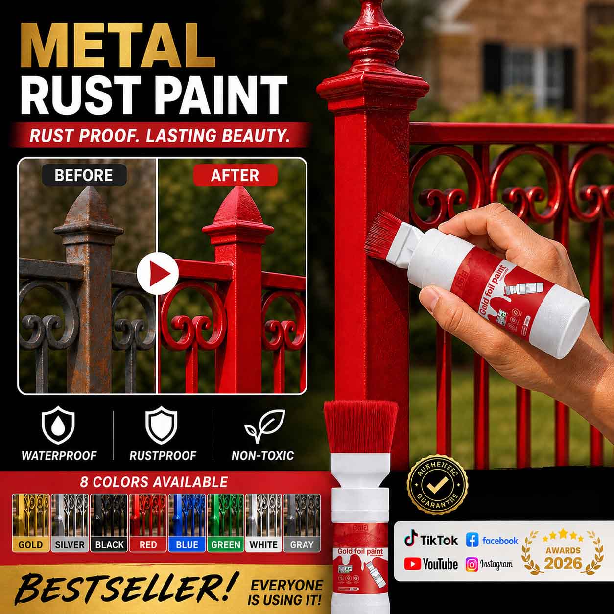 Water-Based Metal Coating