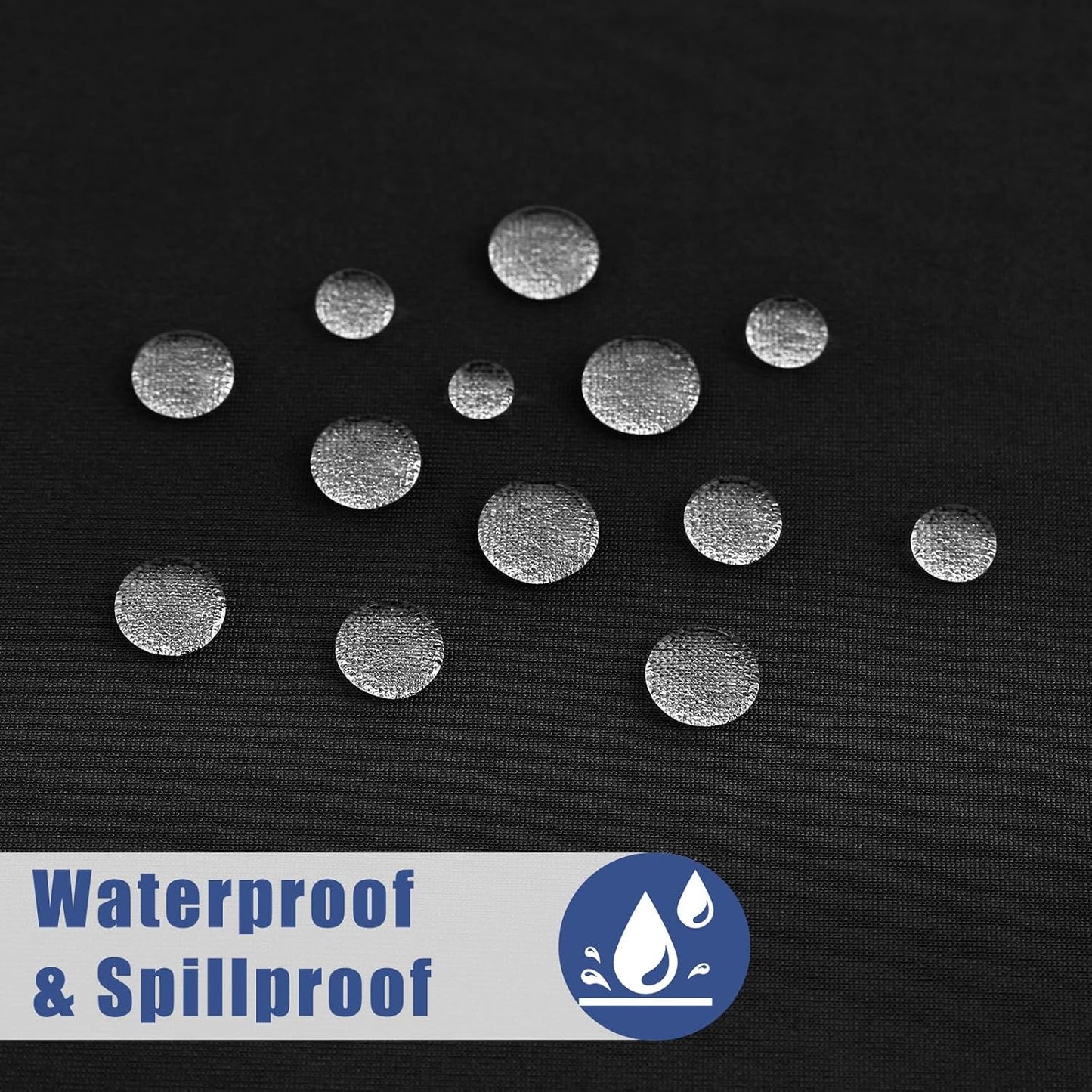 Vivia™ Stretch Fabric Table Top Cap Cover – Elastic Edge, Waterproof & Reusable