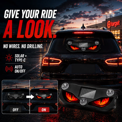 Solar-Powered LED Car Warning Light