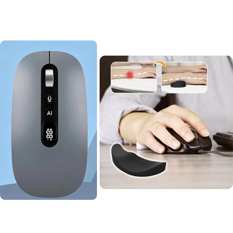 ⏳Limited-time 50% off⏰AI Smart Voice Wireless Mouse Real-Time Translation, Silent Click  Boosts Productivity For Work & Study! ⚡🖱️💬