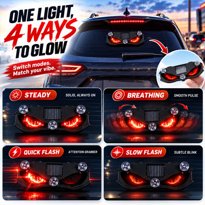 Solar-Powered LED Car Warning Light