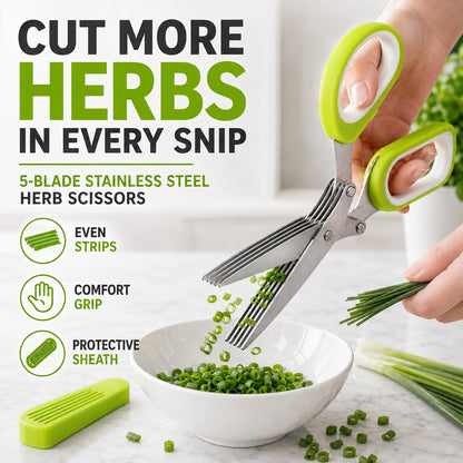 5-Blade Scallion & Herb Cutter