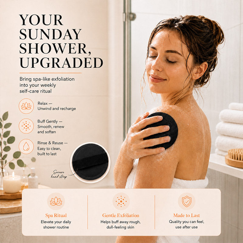 Rubber Body Exfoliating Pad