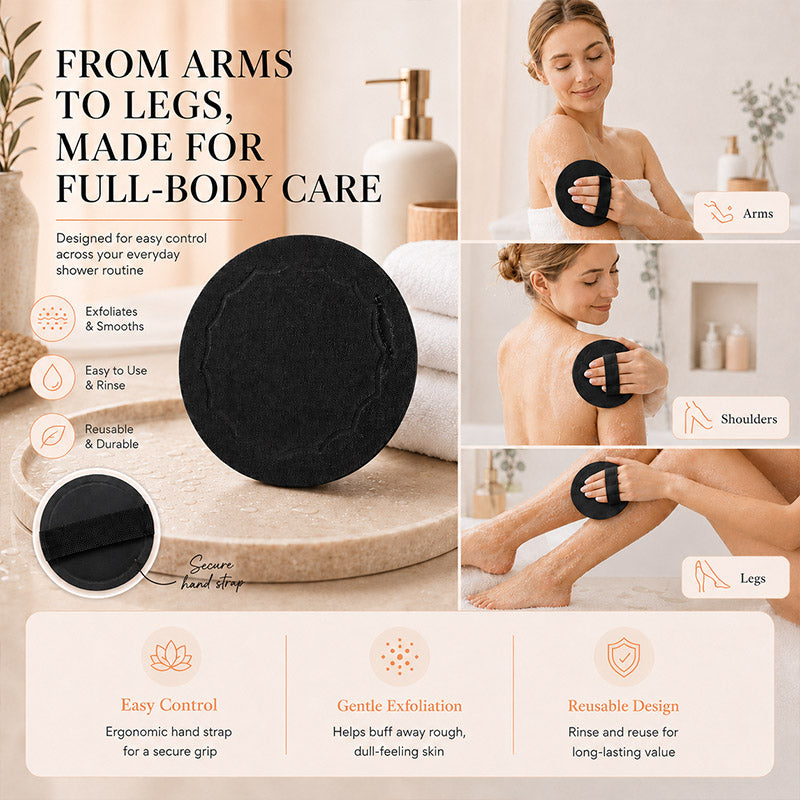 Rubber Body Exfoliating Pad