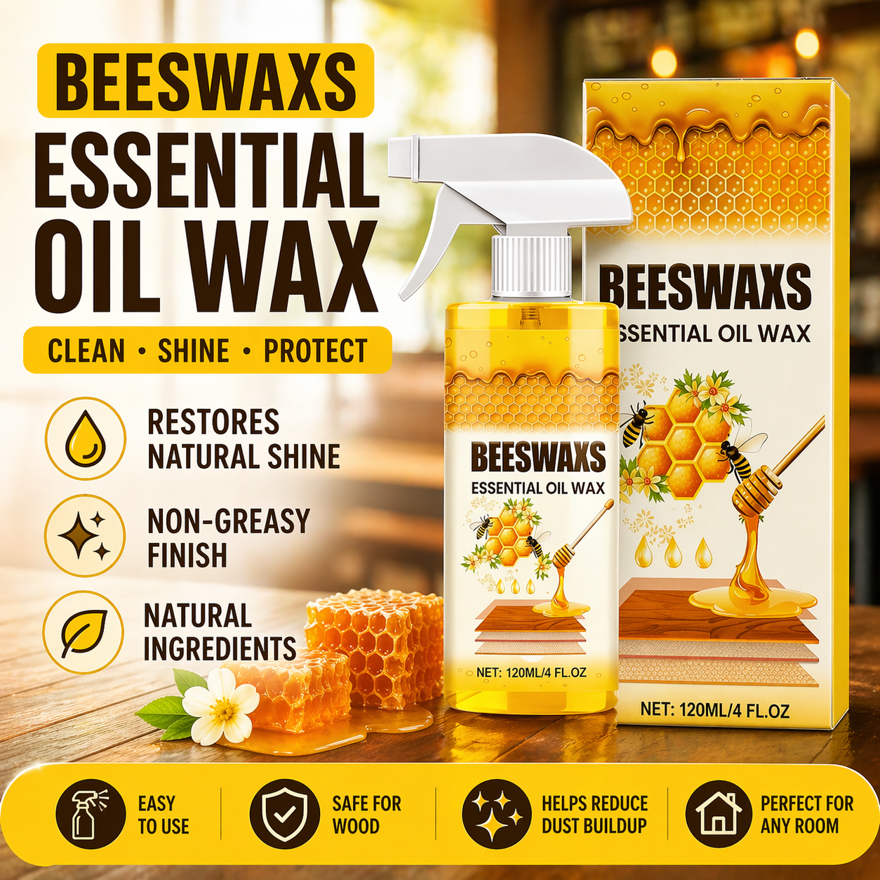 Vivia™ Beeswax Wood Care Spray✨