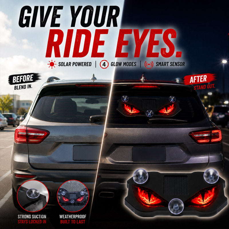 Solar-Powered LED Car Warning Light