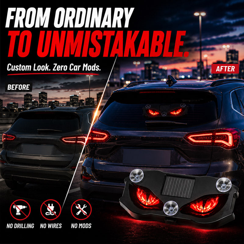 Solar-Powered LED Car Warning Light