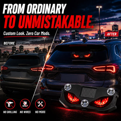 Solar-Powered LED Car Warning Light