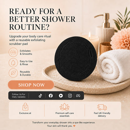 Rubber Body Exfoliating Pad
