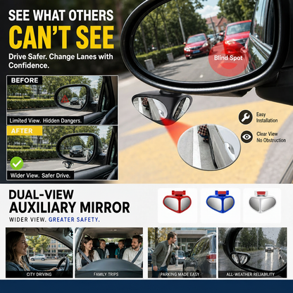 Dual-View 360° Adjustable HD Parking Mirror