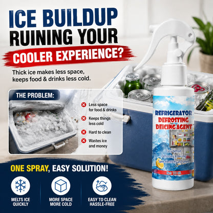 Powerful Ice & Frost Remover Spray – No More Endless Scraping for Cars, Freezers & More