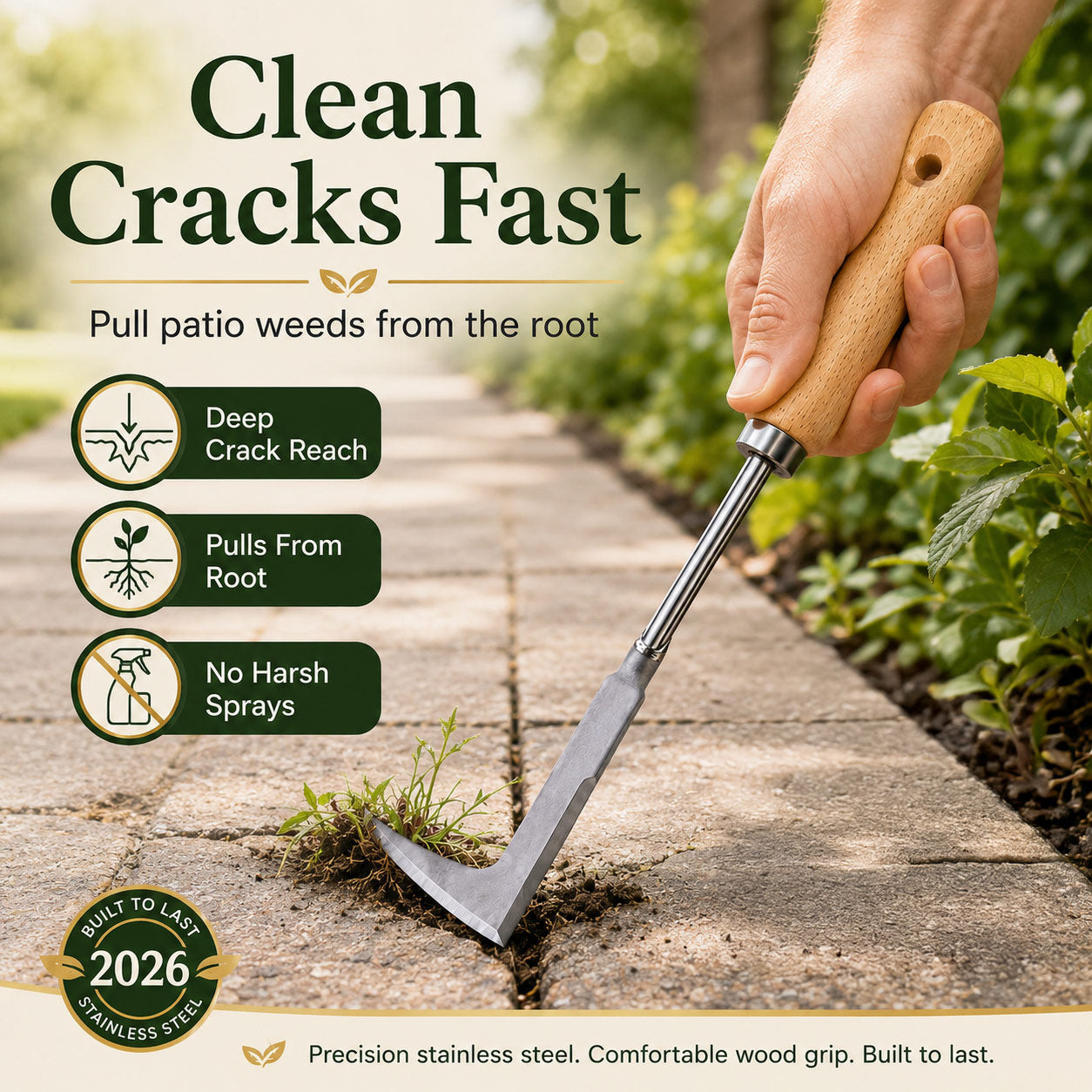 🏡✨Meet the 2026 Crack Weeder: The Secret to a Picture-Perfect Patio Without the Backache!