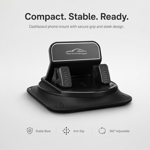 360° Stable Car Phone Mount for Dashboard & Windshield (OFFER)