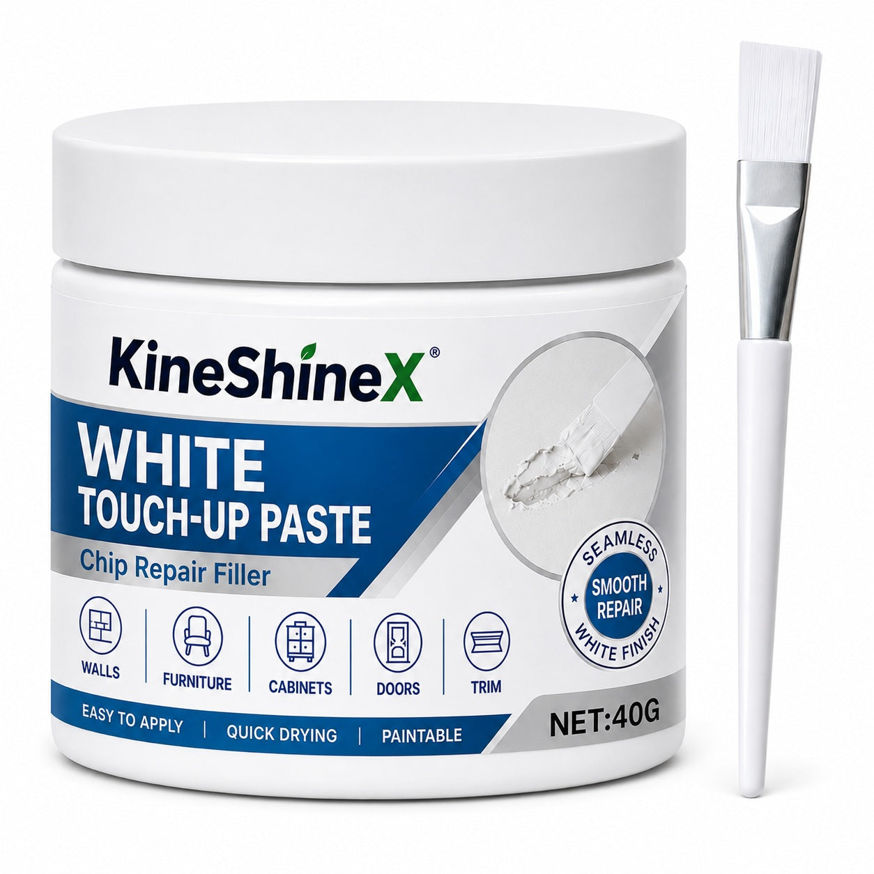 White Furniture Touch-Up Paste with Brush (offer)