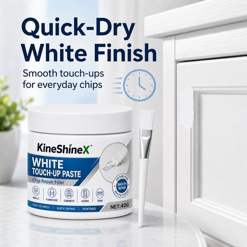 White Furniture Touch-Up Paste with Brush