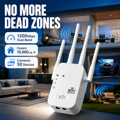 No More Dead Zones 📶🎮 WiFi Extender for Gaming, Streaming & Work