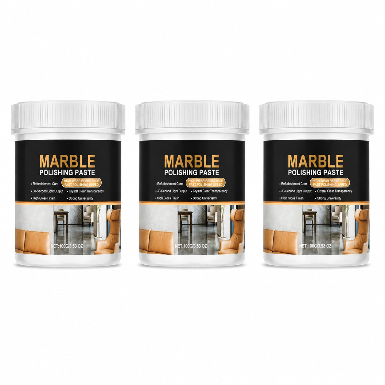 A Brighter Finish in One Routine 🧽✨ Marble Surface Polish (offer)