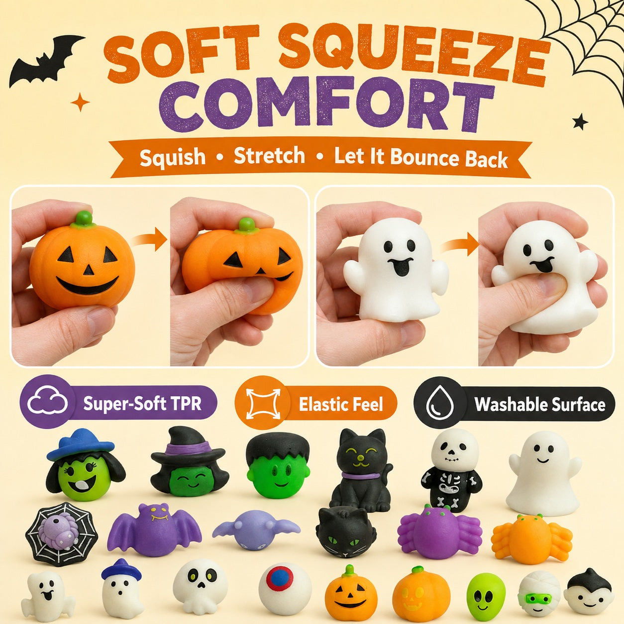 Spooky Surprises to Share 🎃✨ Halloween Mini Squishies
